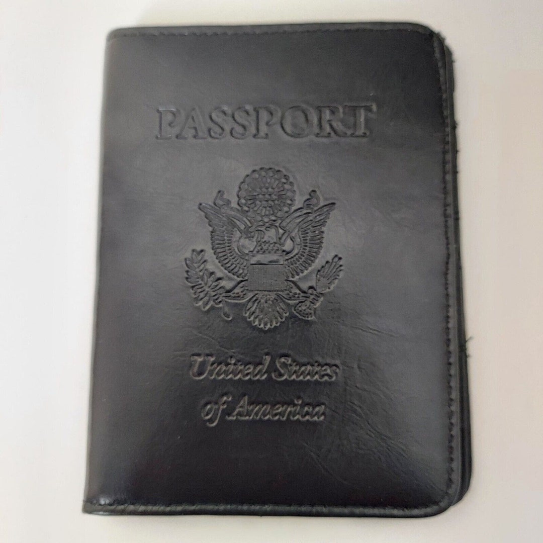 RFID Blocking Leather Passport Holder Case Cover Wallet for Securely