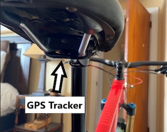 GPS Bike Tracker - Fits any bike! (Apple AirTag or 2020 Tile Sticker)