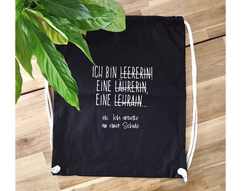 Turnbeutel Personalisiert Lehrerin