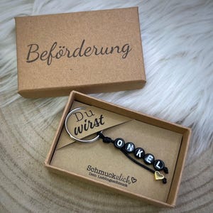 Schlüsselanhänger Beförderung I Schwangerschaft verkünden
