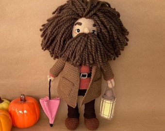 Giant Forester Crochet Doll, HP Fan Amigurumi, Wizard World Decor
