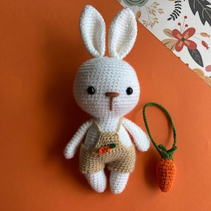 Amigurumi Bunny Doll, Crochet Animals, Crochet Rabbit, Handmade Stuffed Bunny, Cute Bunny Gift, Nursery decor, Toys for girls, gift toys
