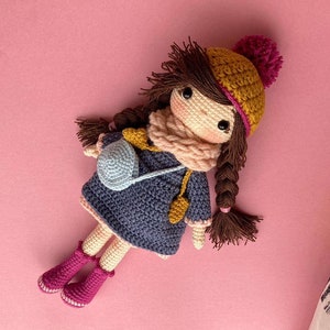 Boneca de Crochê, Boneca Amigurumi, Brinquedos Orgânicos Feitos à Mão, Boneca Princesa, Boneca de Pelúcia, Boneca de Abraço, Presente Amigurumi, Presente de Crochê, Boneca Acabada