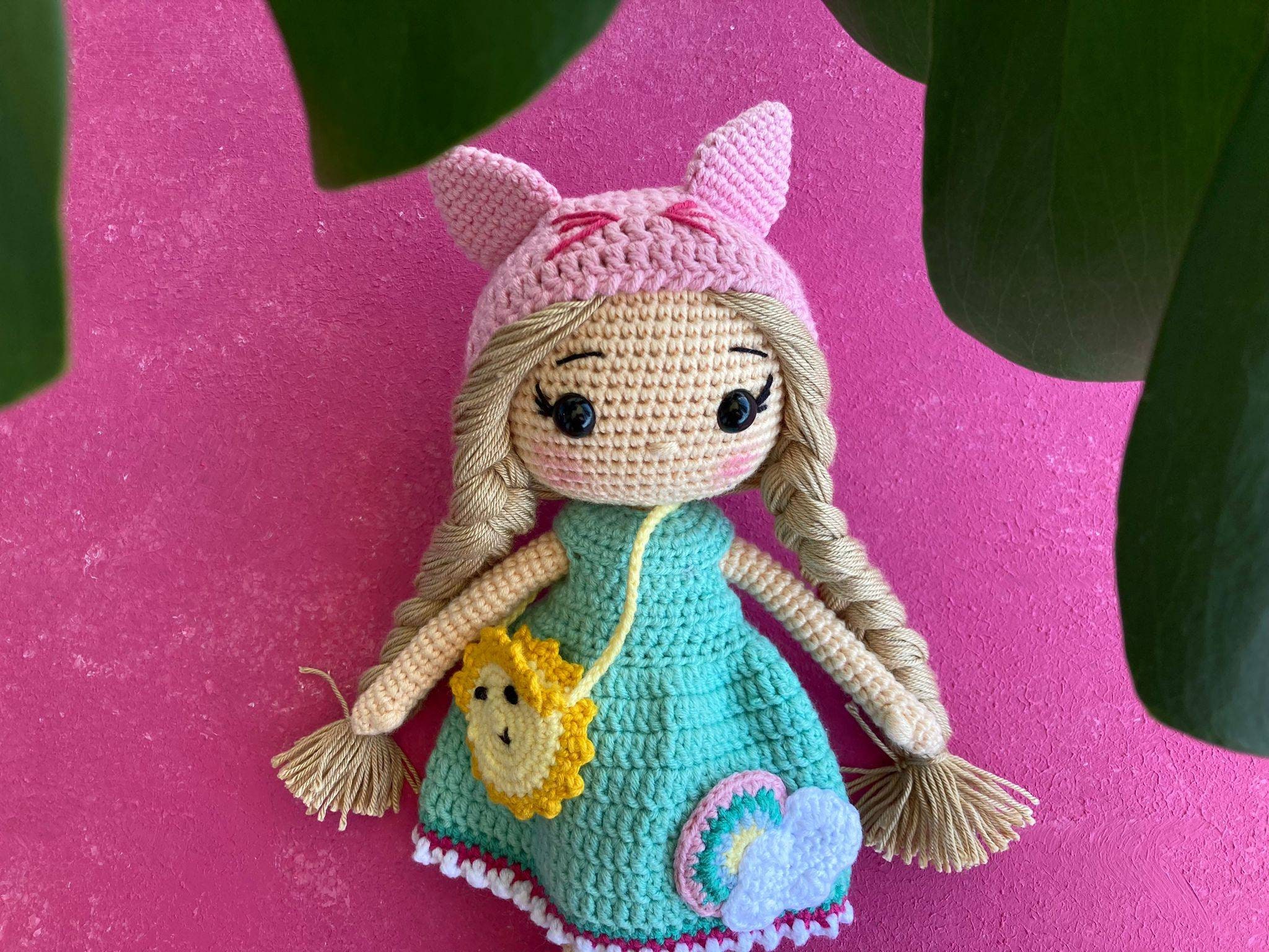 Amigurumi Rainbow Doll, Crochet Doll, Knitted Doll, Stuffed Doll, Finished Doll, Princess Doll, Sleep Friend, Amigurumi Gifts, Crochet Gifts