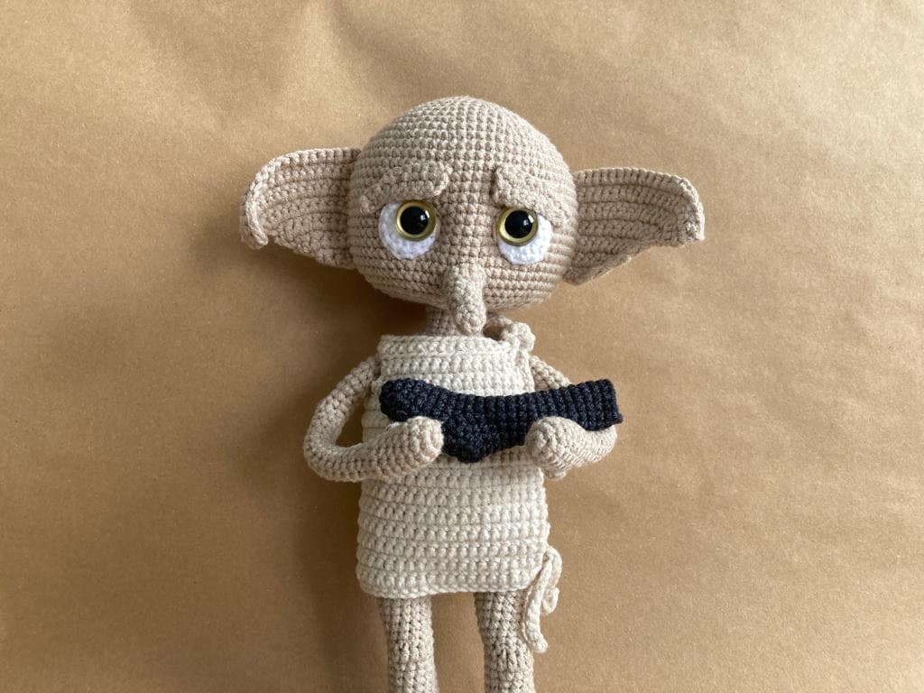 Crochet Dobby Doll, Harry Potter Amigurumi Figure With Sock - Etsy