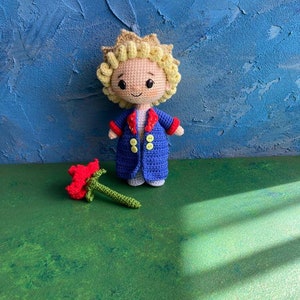 The Little Prince, Le Petit Prince, Amigurumi Doll, Crochet Doll, Crochet Gift, Amigurumi Gift, Stuffed Doll, Organic Toys, Sleep Friend