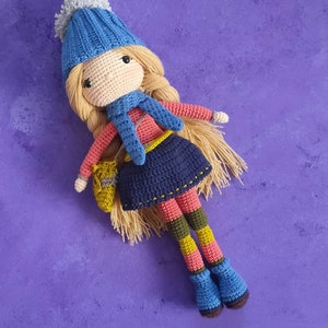 Amigurumi Crochet Doll, Knitted Stuffed Doll, Crochet Doll For Sale, Amigurumi Doll For Sale, Princess Doll, Organic Toys, Crochet Gift