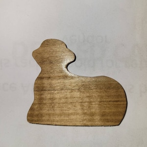 Wooden Butterlamb Magnet. Polish, Easter decor