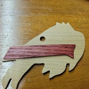 wooden Buffalo Ornament, handmade,  buffalo , 716, christmas ornament, christmas gift, stock stuffer