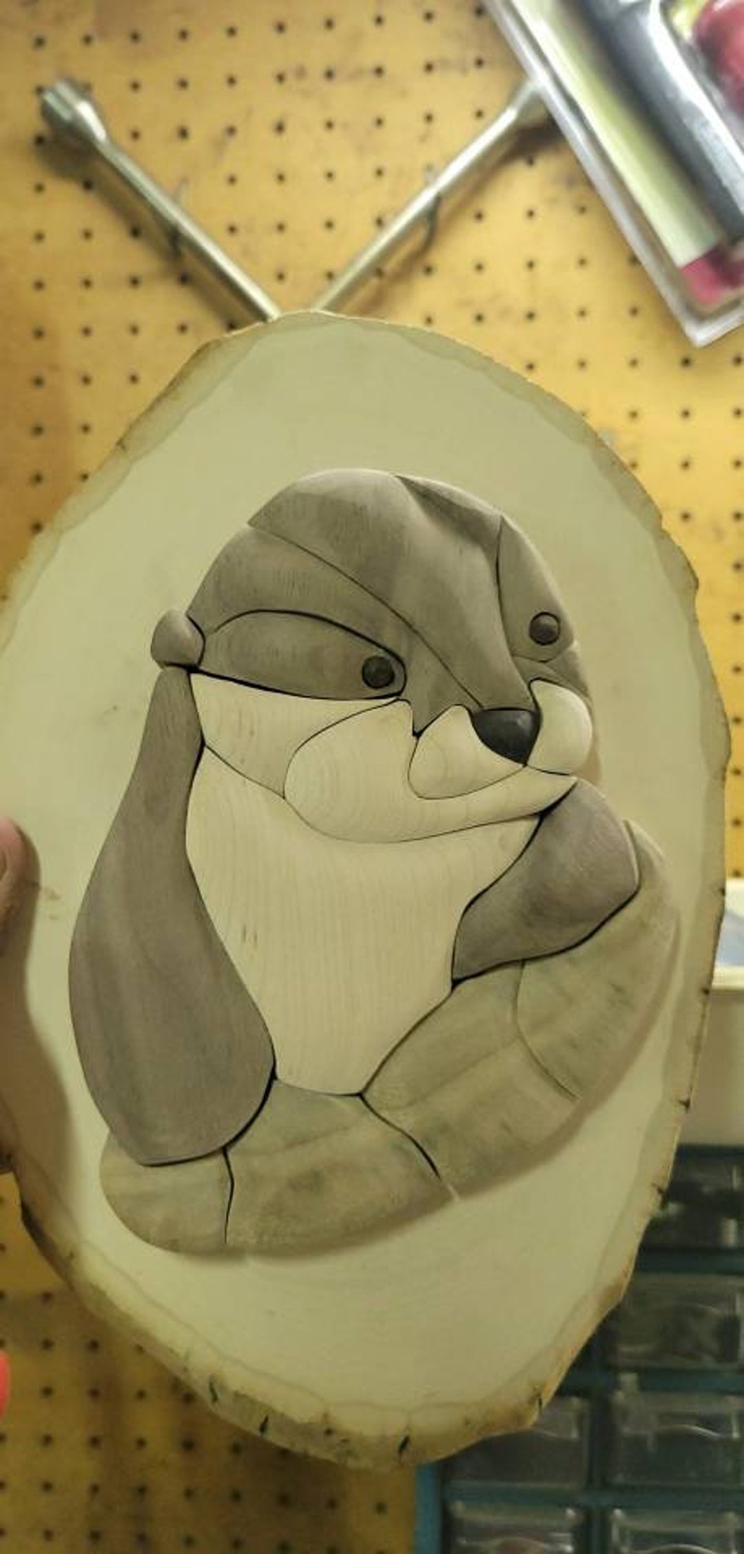 Wooden Intarsia Otter Etsy