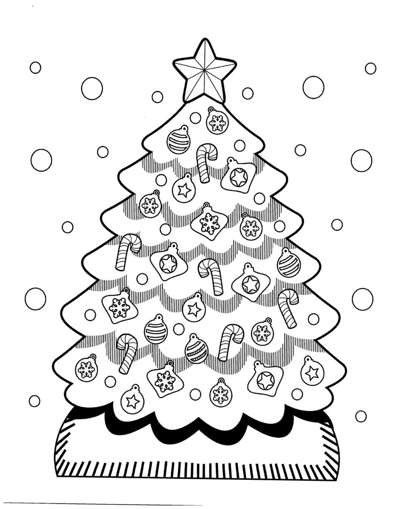 70 Fun Christmas Coloring Pages for All Ages! - Etsy