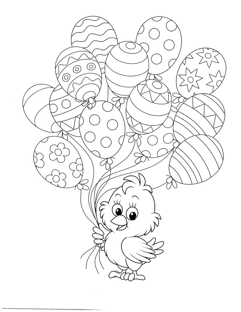 40 Festive Easter Coloring Pages Instant Download - Etsy