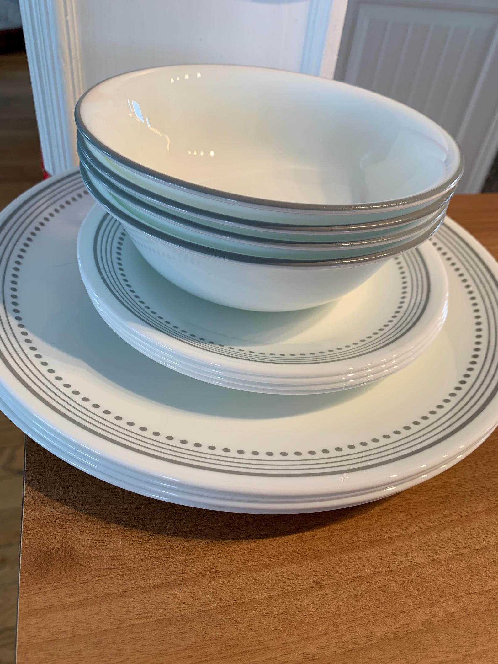 Corelle Mystic Grey Dinnerware Set - 12 Pieces - Etsy