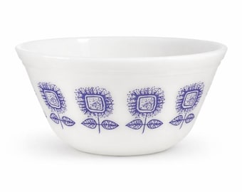 Bund Glas Schüssel blau Sonnenblumen Muster 20,5 cm