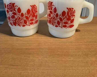 ファイヤーキング レッドローズ コーヒーマグ ティーカップ ミルク 