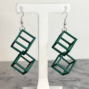 Iubi Cubi: Geometric Cube Earrings for Effortless Style and Individuality