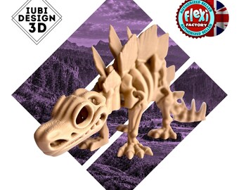 Skeleton Stegosaurus | 3D Printed Articulated Dinosaur Skeleton Figure