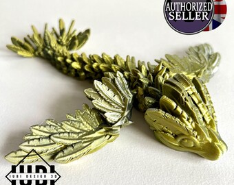 Cinderwing3D Baby Winged Serpent - Adorable Fidget Toy and Desk Buddy | 3D Printed