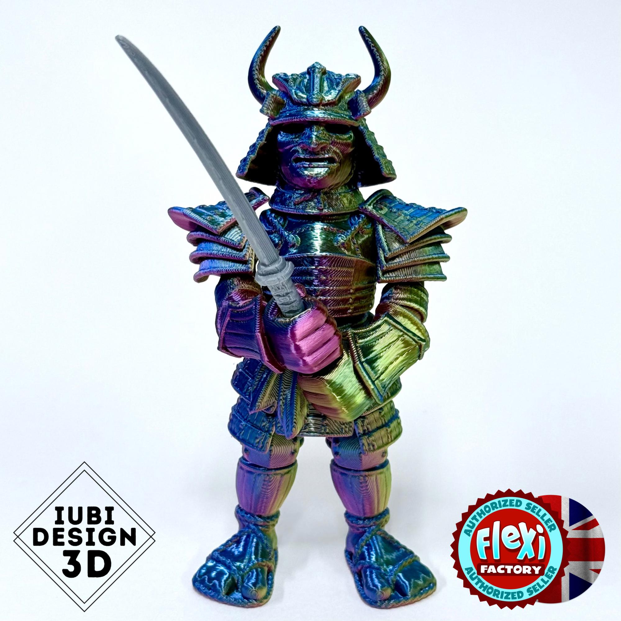 Flexi Factory Samurai Warrior | Articulating Samurai Fidget Toy