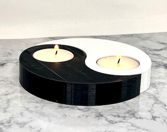 Harmony in Design: Yin and Yang Tealight Holder for a Stylish Home