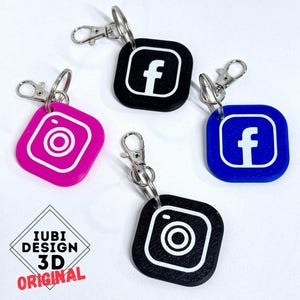 NFC Social Media Keyring – Facebook & Instagram Digital Business Card