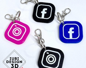NFC Social Media Keyring – Facebook & Instagram Digital Business Card