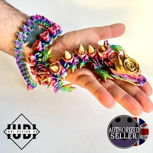 Rose Dragon: 3D Printed Fidget Toy | Cinderwing3D | Articulating Desk Buddy