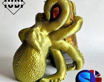 3D Printed Octopus Can Holder | Eco-Friendly Can Holder | The Kraken Can Keeper