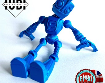 Flexi Robot | Articulating Robot Fidget Toy with Opening Hands | 3D Printed Desk Buddy