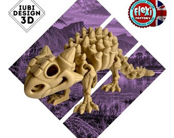 Skeleton Ankylosaurus | 3D Printed Articulated Dinosaur Skeleton Figure
