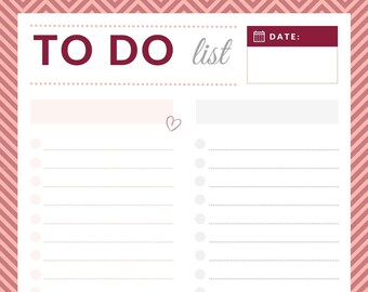 Daily to Do Time List - Etsy