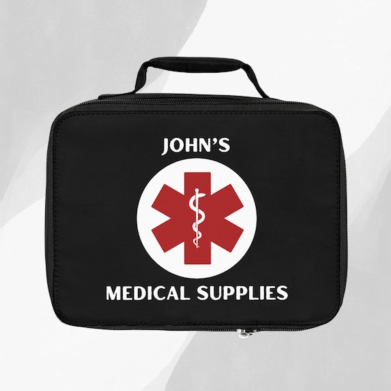 Personalized Insulated Medical Supplies Bag: Travel Medicine Bag
