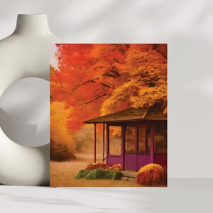 Impresión de arte de pared de otoño primitivo, póster de otoño rústico, decoración de pared, decoración del hogar, regalo para amantes del otoño, regalo para amantes del otoño, arte de pared de otoño campestre