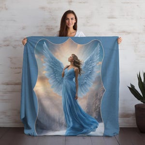 Angel Blanket Angel Throw Blanket Angel Fleece Blanket Angel Adult Blanket Angel Kid Blanket Etsy