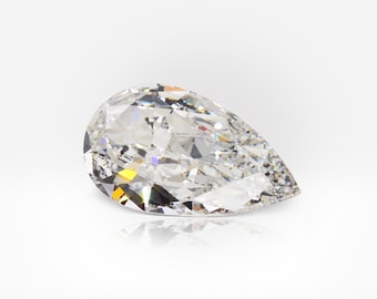3,02 carats F SI2 Pear Shape Diamond HRD