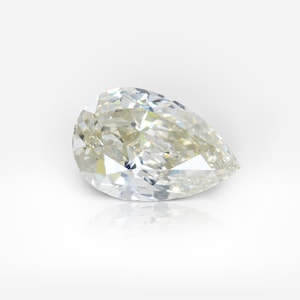 3.05 carats Fancy Light Brownish Greenish Yellow SI1 Pear Shape Diamond GIA