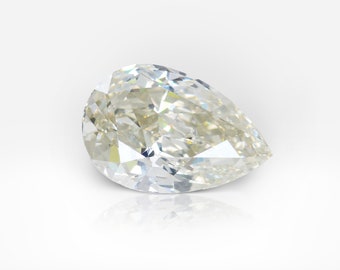 3.05 carat Fancy Light Brownish Greenish Yellow SI1 Pear Shape Diamond GIA
