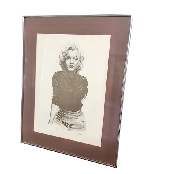 Marilyn Monroe by Lanse Glen Banse Print Lithograph