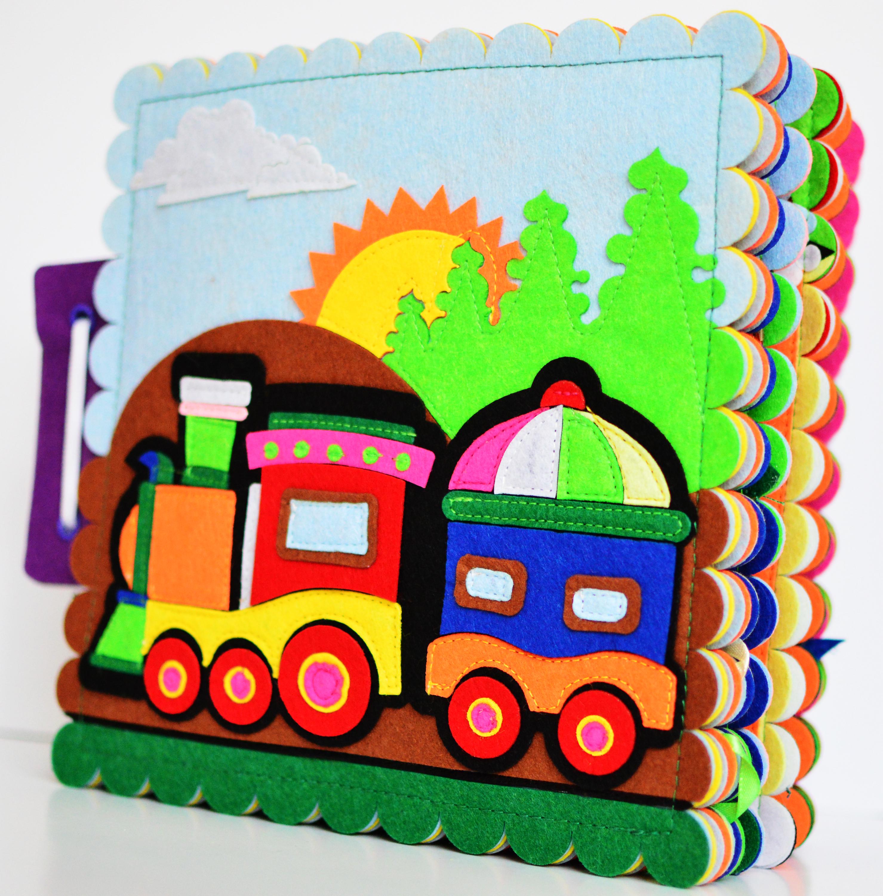 Montessori Quiet Book: Handmade Felt Activity Book for Babies