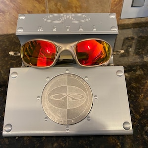 Oakley X Metal Stand Display -Romeo, Juliet, Mars, X-Squared, Etc. Aluminum PLA - w/ Coin Insert