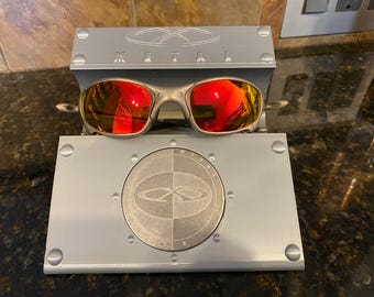 Vintage 90s Oakley Software Made in USA Center Logo Graphic