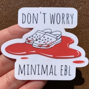 Minimal Blood Sticker (Waterproof Vinyl)