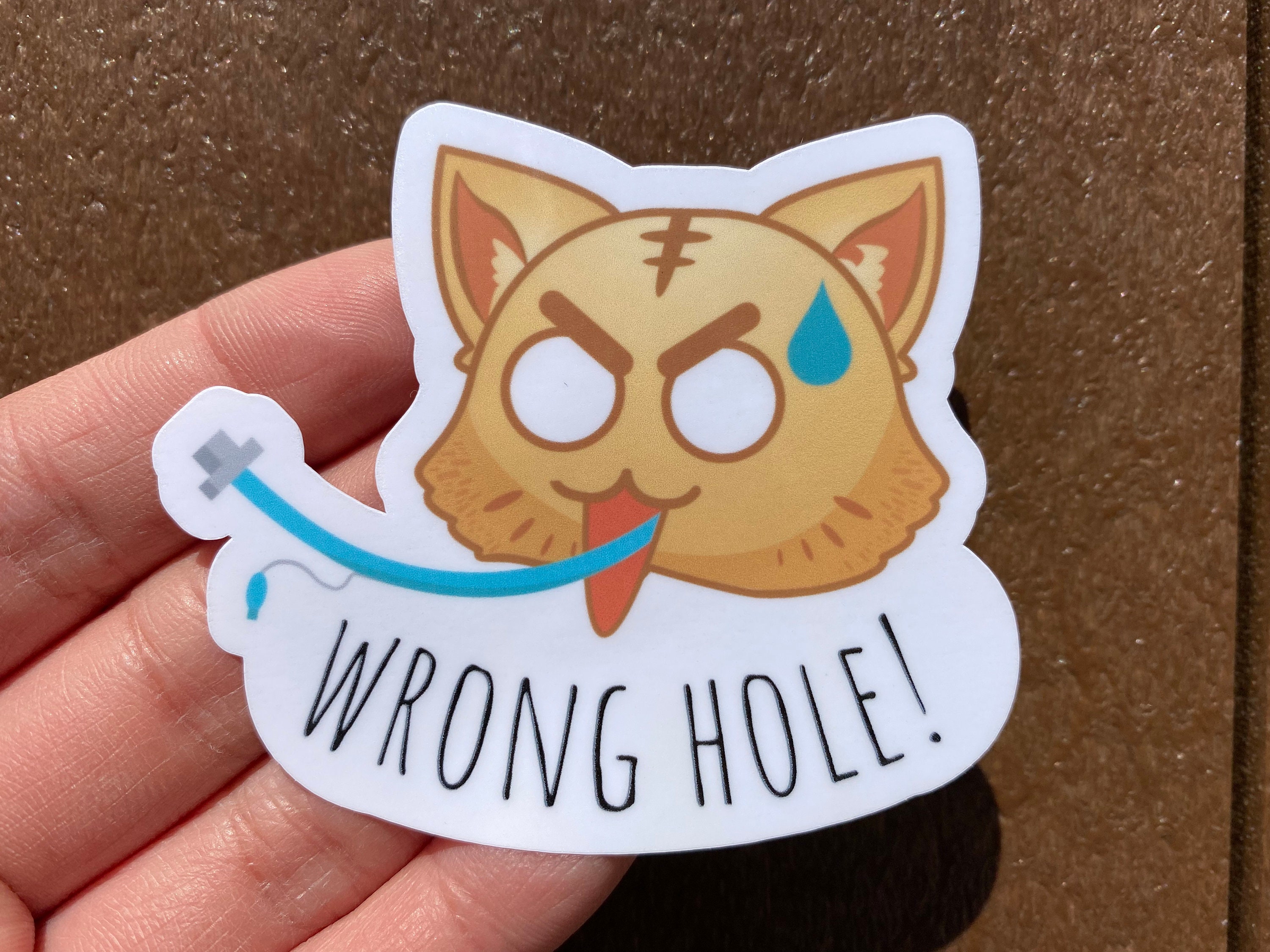 Wrong Hole Intubation Sticker waterproof Vinyl - Etsy Wrong Hole Intubation Sticker waterproof Vinyl - Etsy