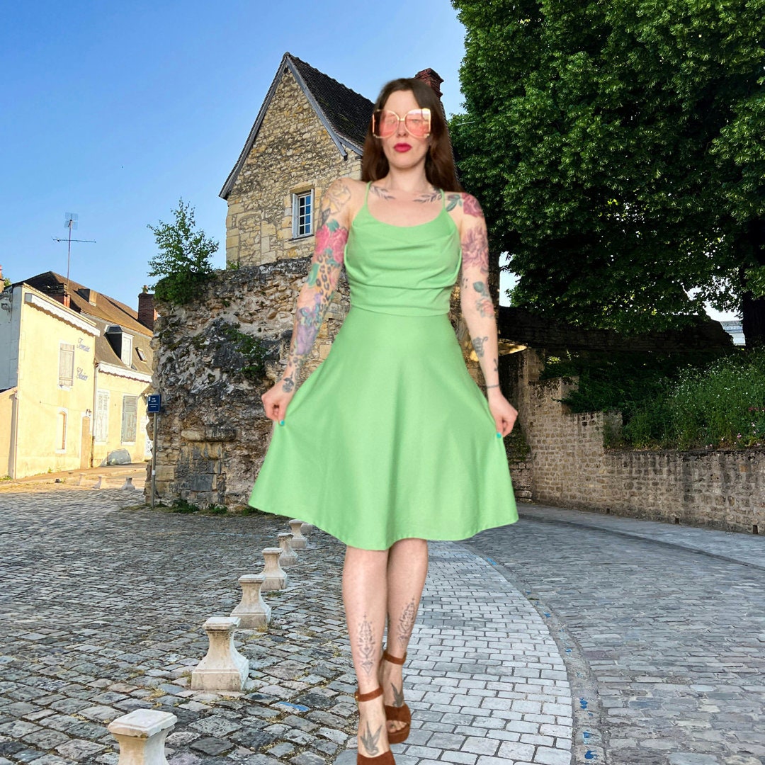 green emerald velvet dress Soh Soh Dress in Avocado – Shuntel Renay Boutique main image 0