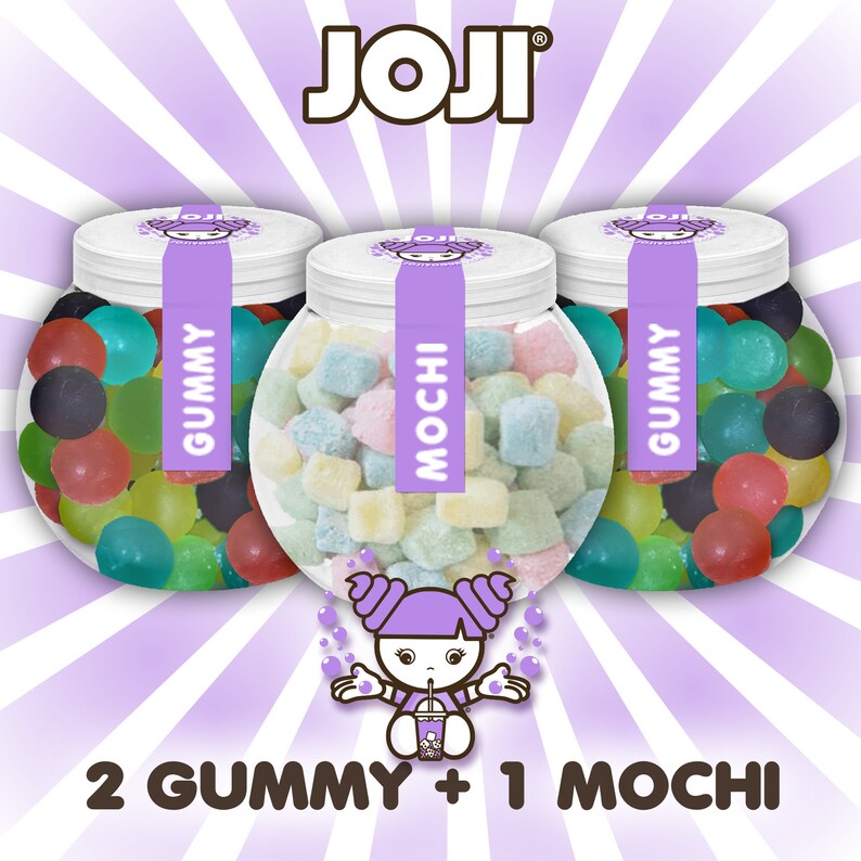 JOJI® Fruit Boba Ball Gummies 2 GUMMY + 1 MOCHI