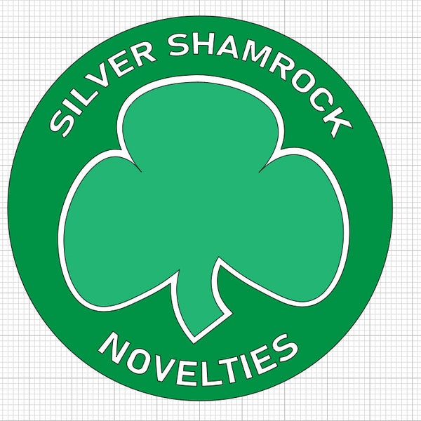 Silver Shamrock  Halloween 3 SVG digital file