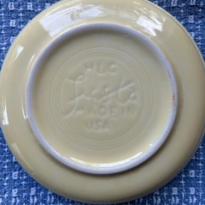 Vintage Fiestaware Yellow Soup Bowl image 5