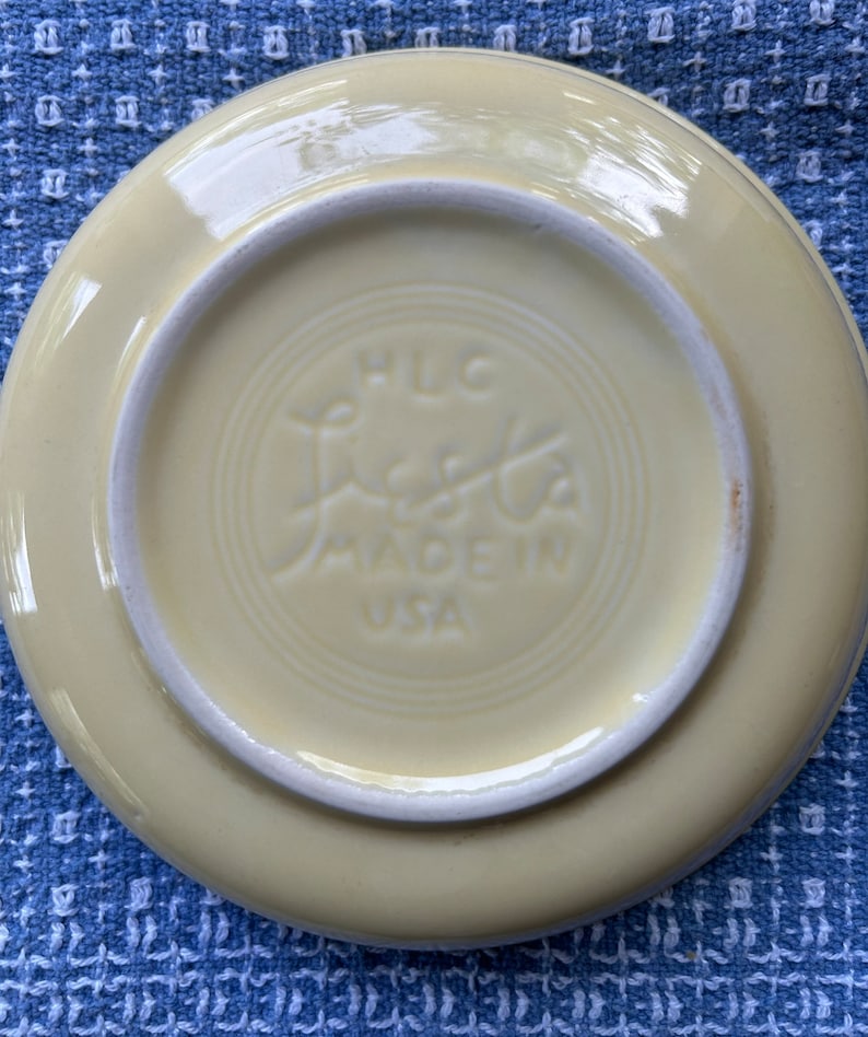 Vintage Fiestaware Yellow Soup Bowl image 5