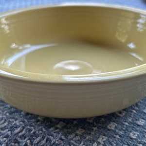 Vintage Fiestaware Yellow Soup Bowl image 1