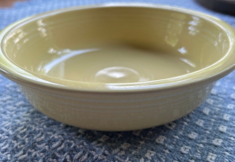 Vintage Fiestaware Yellow Soup Bowl image 1